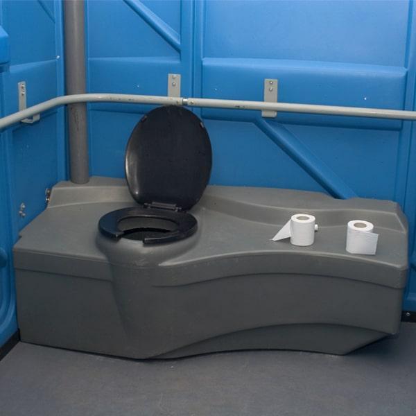 anyone can use an ada handicap porta potty, but they are certainally designed to accommodate disabled individuals