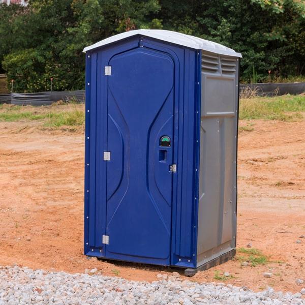 short-term portable restrooms are commonly rented for work sites